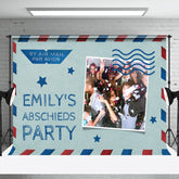 Personalisiert Postkarte Stil Lebewohl Party Hintergrund